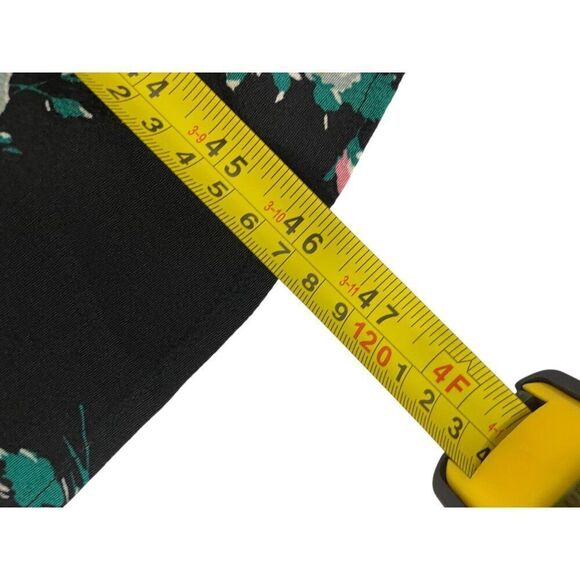 Boden Womens Dress EU 12R US 8 R Maxi Black Floral Pleated Long Sleeve D0390 NWT - Picture 13 of 14